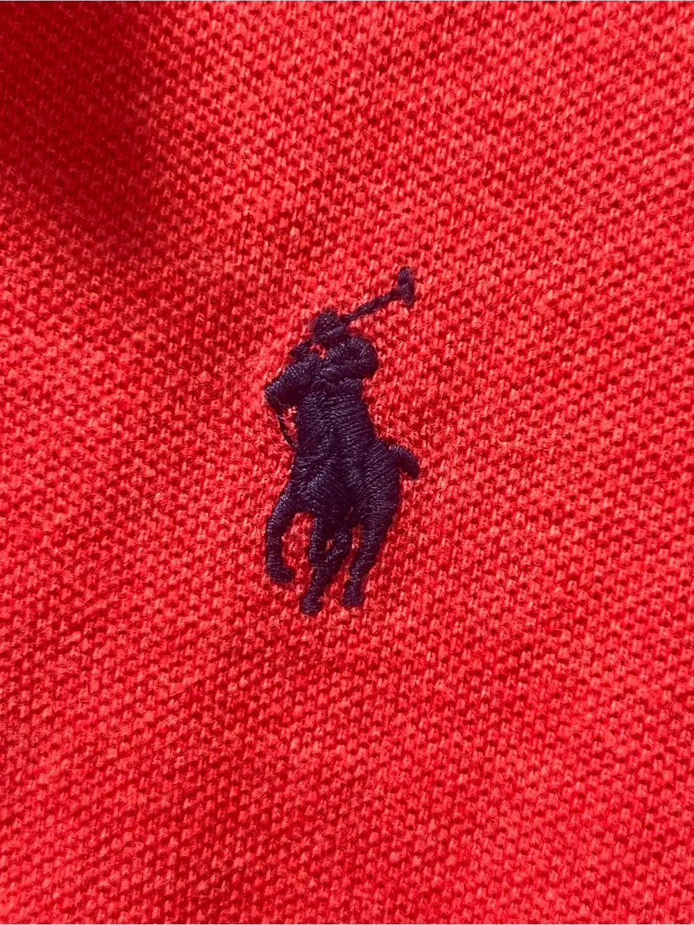 Polo Ralph Lauren Custom Slim Fit Polo Shirt Coral Red 100% Cotton Medium